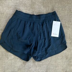 NWT Navy Track That Short